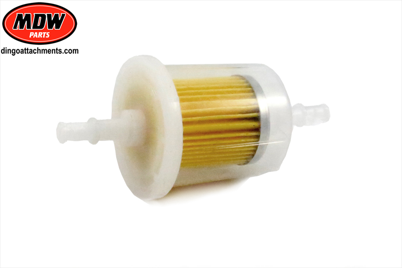 Inline Fuel Filter - Fits all Petrol/Diesel Miniloaders | Mini Digger ...